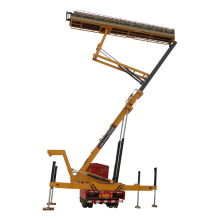 Hydraulic heavy duty lift for roof tile roll forming machine